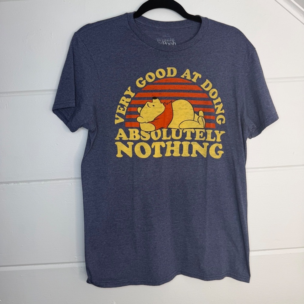 Winnie the Pooh Good at Doing Absolutely Nothing Medium T Shirt Unisex